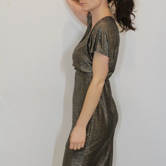 LUSH Sparkle V-Neck Dress - Medium - Picture 6 of 13
